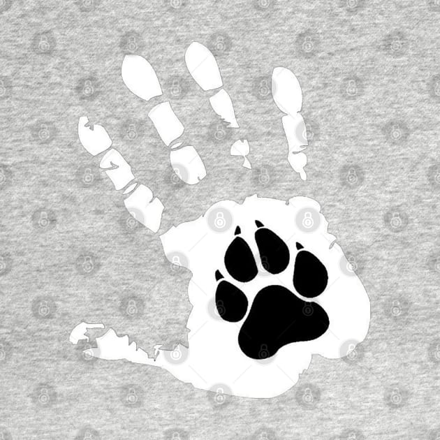 Dog Human Paw by  The best hard hat stickers 